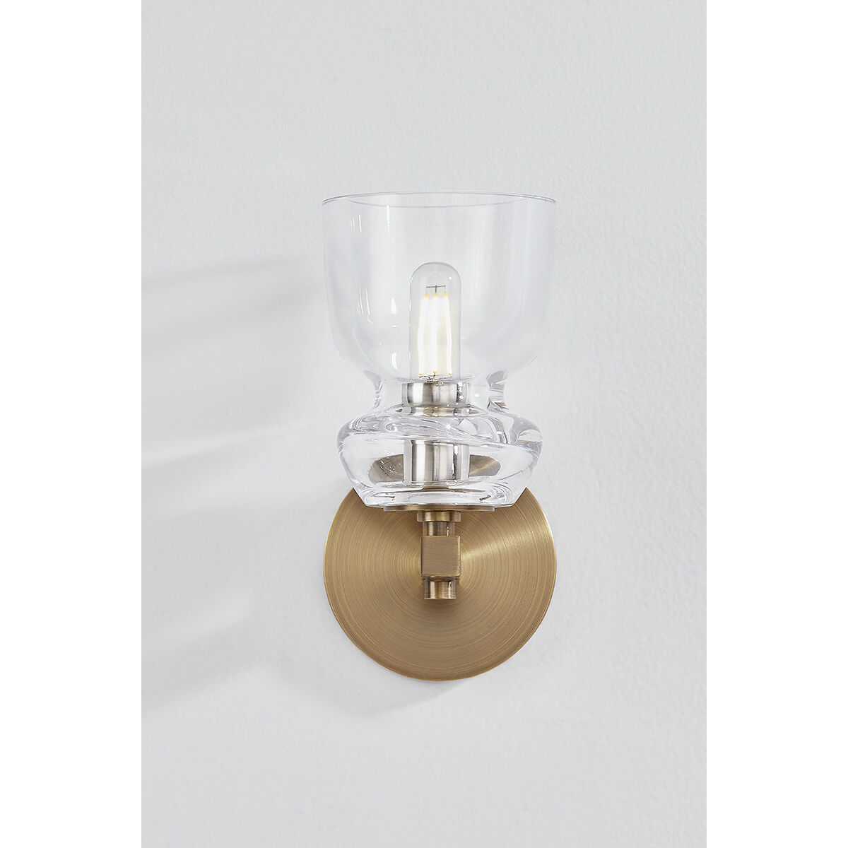 Trey 1 Light 4.75 inch Patina Brass Wall Sconce Wall Light